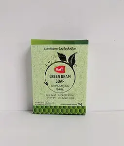 MAHIL Green Gram Soap - 75g | Brightening | Body Tan Removal Soap | Bath Soap for Men & Women | Gentle Cleansing | Moisturizing | For Glowing Skin