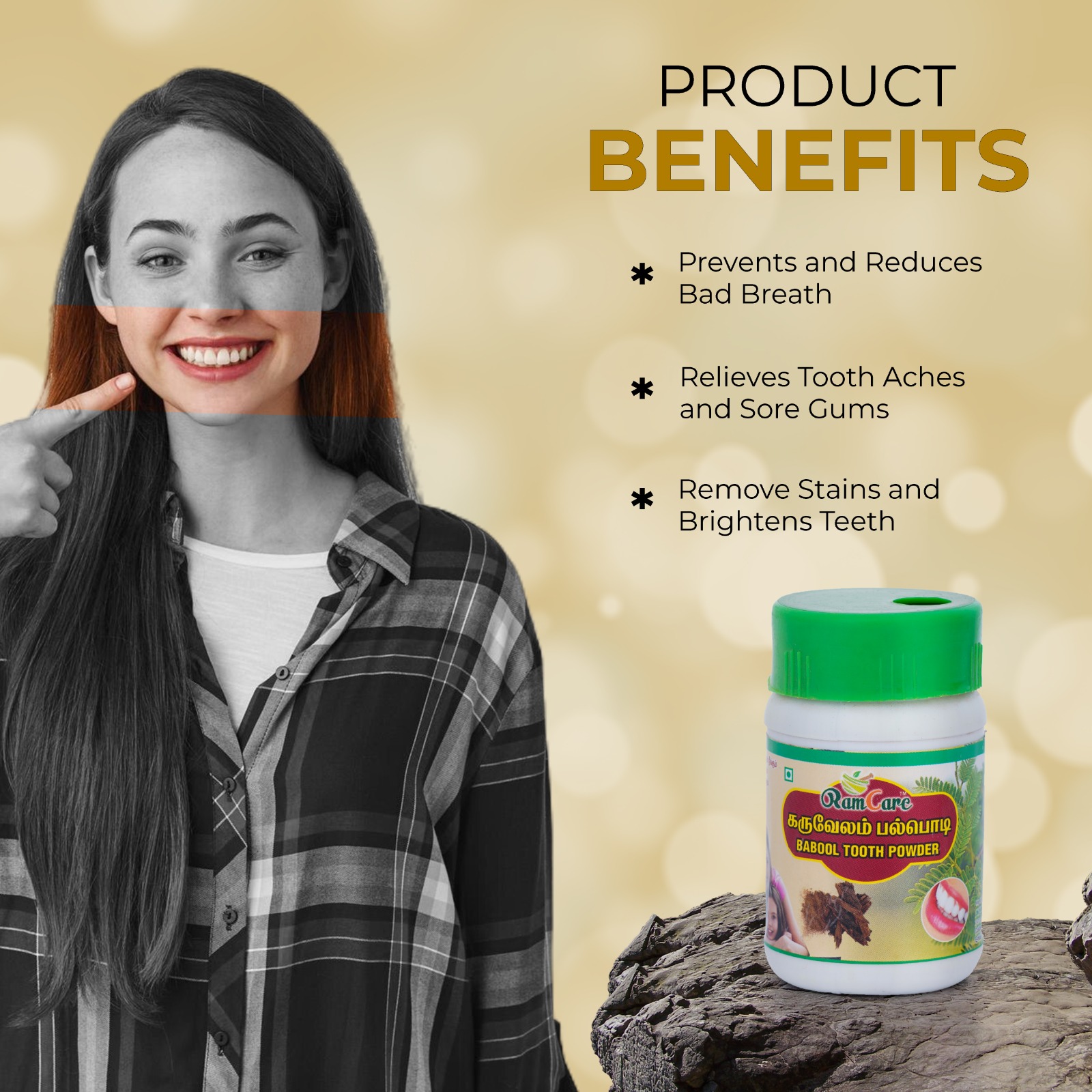BABUL TOOTH POWDER 40 GM - Image 3