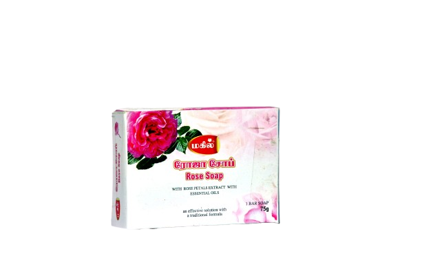 MAHIL Rose Soap - 75g | Gentle Cleansing | Deep Hydration | Bath Soap for Men & Women | Acne Management | Even Skin Tone | Nourishing for Mature Skin