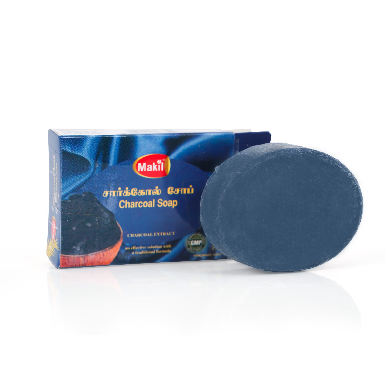 MAHIL Handmade Herbal Charcoal Bath Soap - 75g - Image 5